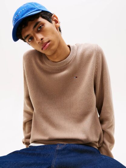 Jersey Tommy Jeans  slim Beige - Imagen 5