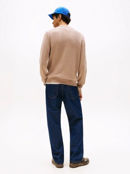 Jersey Tommy Jeans  slim Beige - Imagen 3