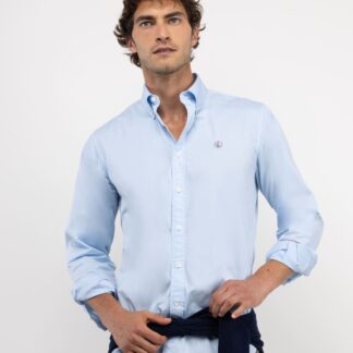 Camisa El Ganso Garment Dyed Celeste