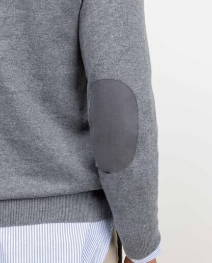 Jersey El Ganso Cuello Pico Coderas Gris - Imagen 4