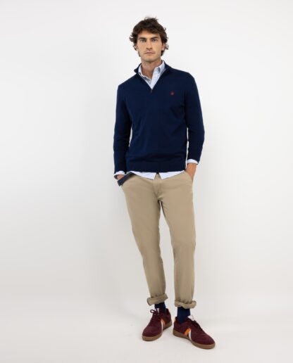 Jersey El Ganso Cuello Mock Marino - Imagen 3