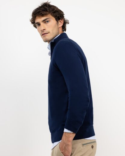 Jersey El Ganso Cuello Mock Marino - Imagen 5