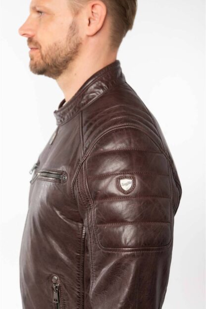 Chaqueta de Cuero Mauritius MM Derry Biker Dark Oxid - Imagen 3