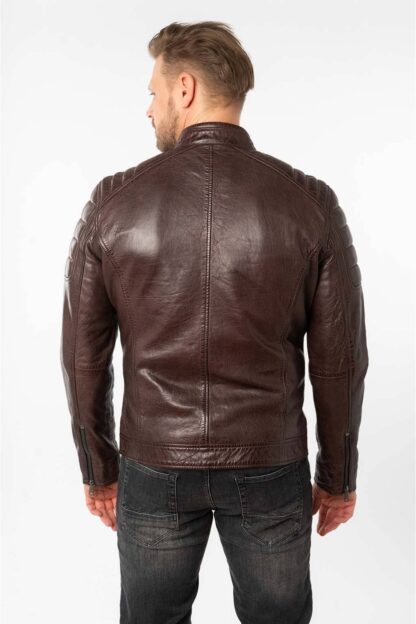Chaqueta de Cuero Mauritius MM Derry Biker Dark Oxid - Imagen 4