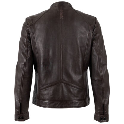 Chaqueta de Cuero Mauritius MM Tibor Biker Marrón - Imagen 3