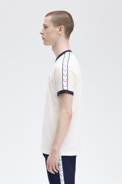 Camiseta Fred Perry Ringer Cinta Blanca - Imagen 3