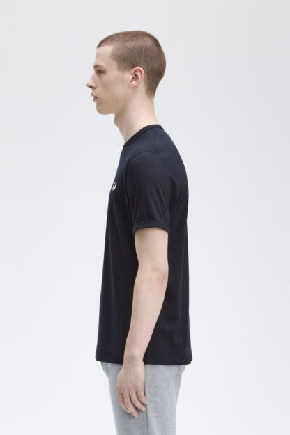 Camiseta Fred Perry Ringer Marino - Imagen 2