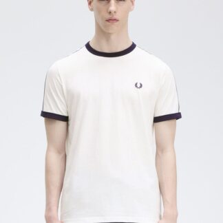 Camiseta Fred Perry Ringer Cinta Blanca