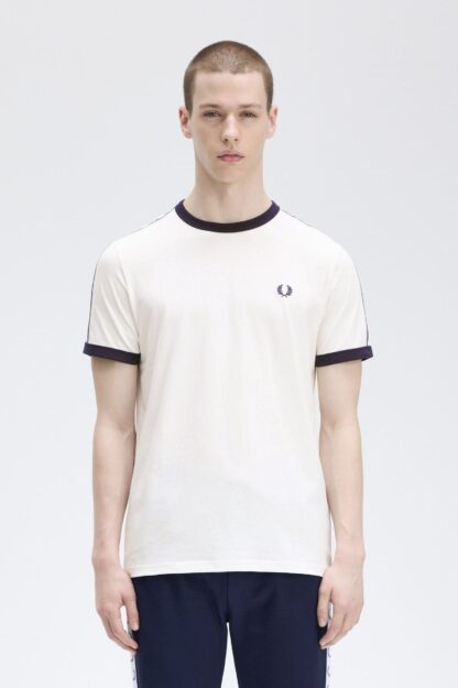 Camiseta Fred Perry Ringer Cinta Blanca