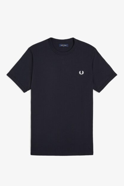 Camiseta Fred Perry Ringer Marino - Imagen 5