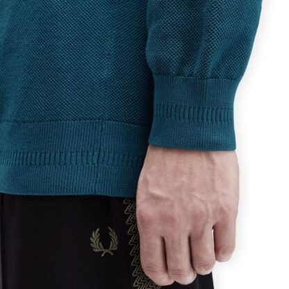 Jersey Fred Perry Cuello Redondo Dark Petrol - Imagen 5