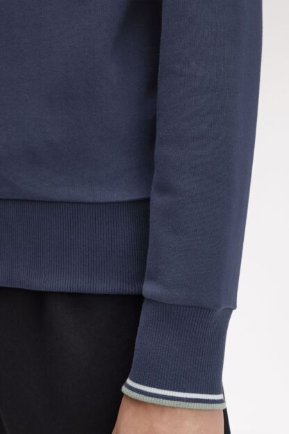 Sudadera Fred Perry Cuello Redondo Azul - Imagen 6