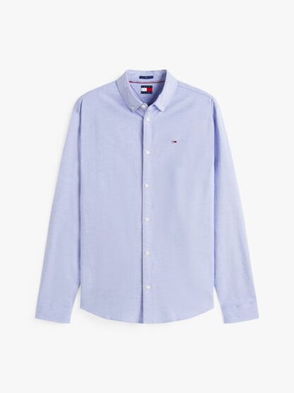Camisa Tommy Jeans Oxford Slim Azul - Imagen 6