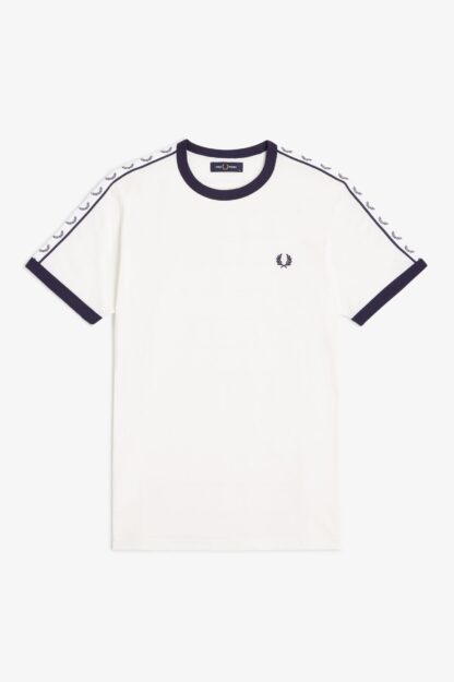 Camiseta Fred Perry Ringer Cinta Blanca - Imagen 7