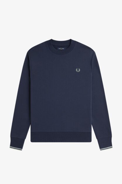 Sudadera Fred Perry Cuello Redondo Azul - Imagen 7