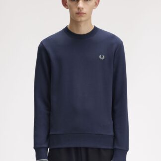 Sudadera Fred Perry Cuello Redondo Azul