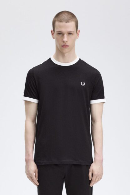Camiseta Fred Perry Ringer Cinta Negra