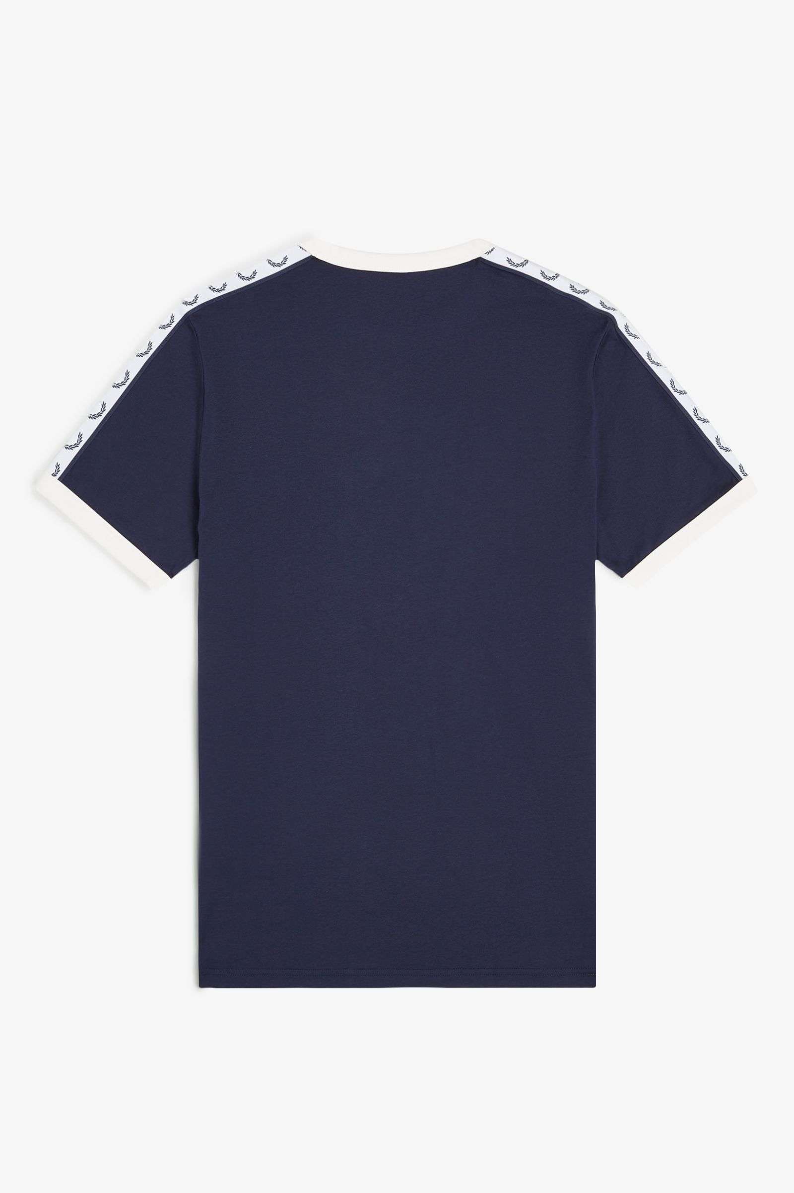 Camiseta Fred Perry Ringer Azul con Cinta Deportiva - Imagen 7