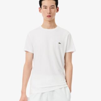Camiseta Lacoste Hombre de Algodón Pima Premium Blanca