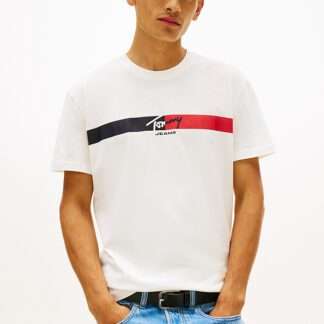 Camiseta Tommy Jeans con Logo Blanco