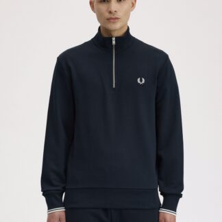Sudadera Fred Perry Media Cremallera Marino