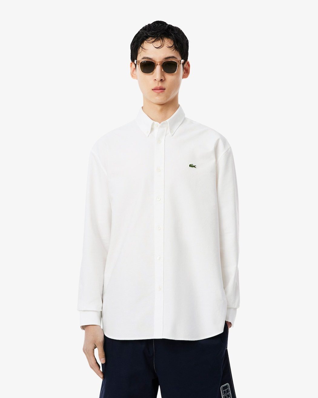 Camisa Lacoste Oxford Blanco