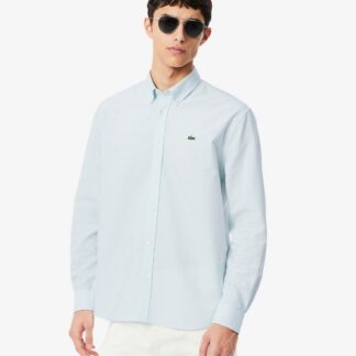Camisa Lacoste Oxford Azul Claro