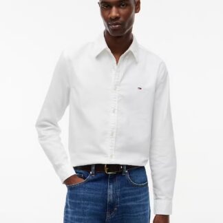 Camisa Oxford Tommy Jeans Blanca Reg