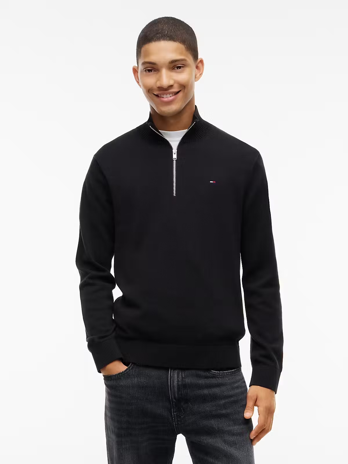 Jersey Cremallera Tommy Jeans Negro